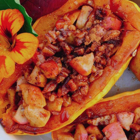 Image of baked Birch Syrup and nut Squash