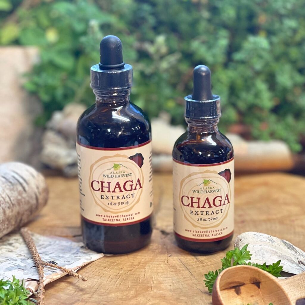 Chaga Extract Alaska Birch Syrup and Wild Harvest