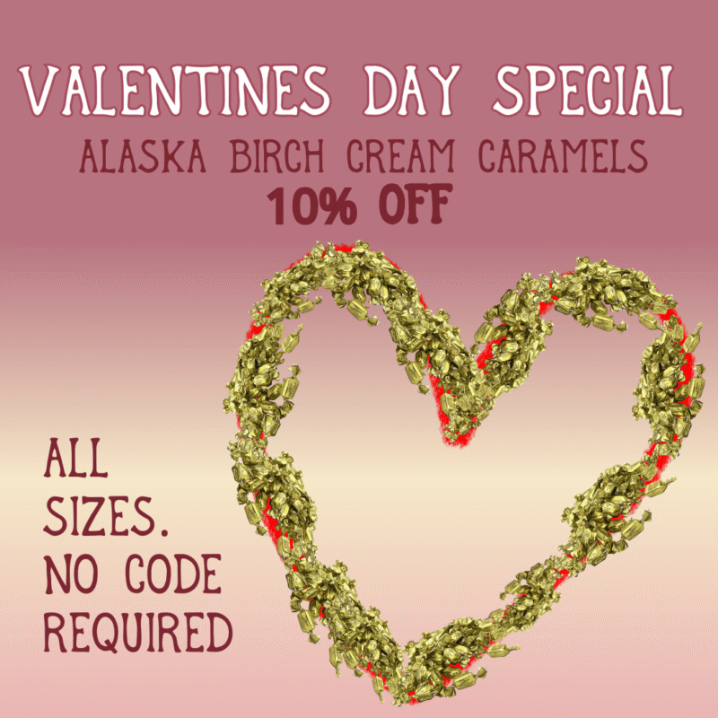 Alaska Gold Nugget Birch Cream Caramels