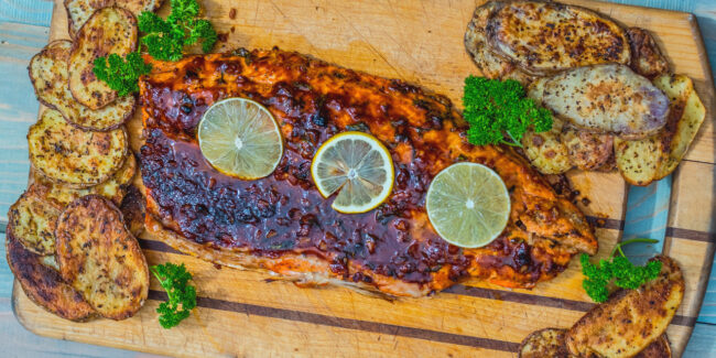 Alaska Birch Syrup Recipes - Michaels Birch Basil Salmon